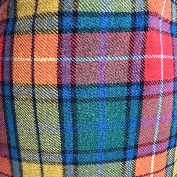 Scottish Tartan Plaid Pleated Wool Skirt - Picture 7 of 10